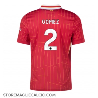 Liverpool Joe Gomez #2 Maglia Gara Casa Repliche 2024-25 Maniche Corte